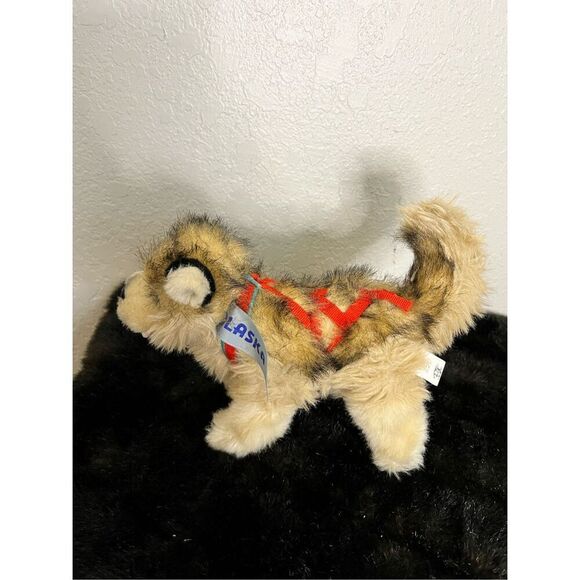 Kipmik Alaskan Malamute Plush Dog Stuffed Animal Husky Brown 8in - Picture 3 of 4